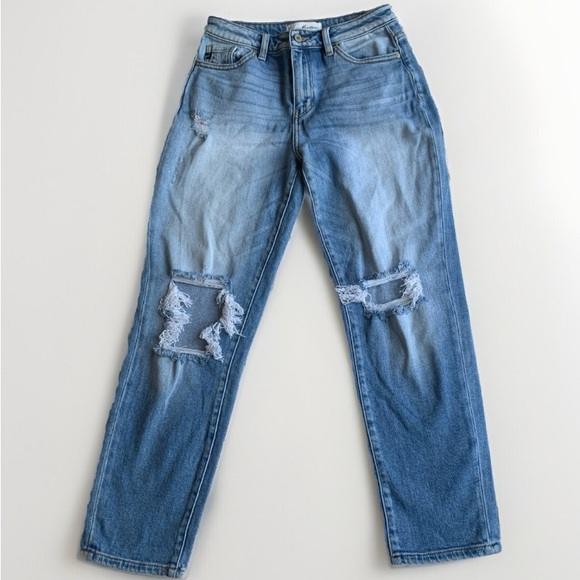 Kancan Women's Distressed Jeans Straight Fit. Sz-(7/27) - Picture 3 of 13